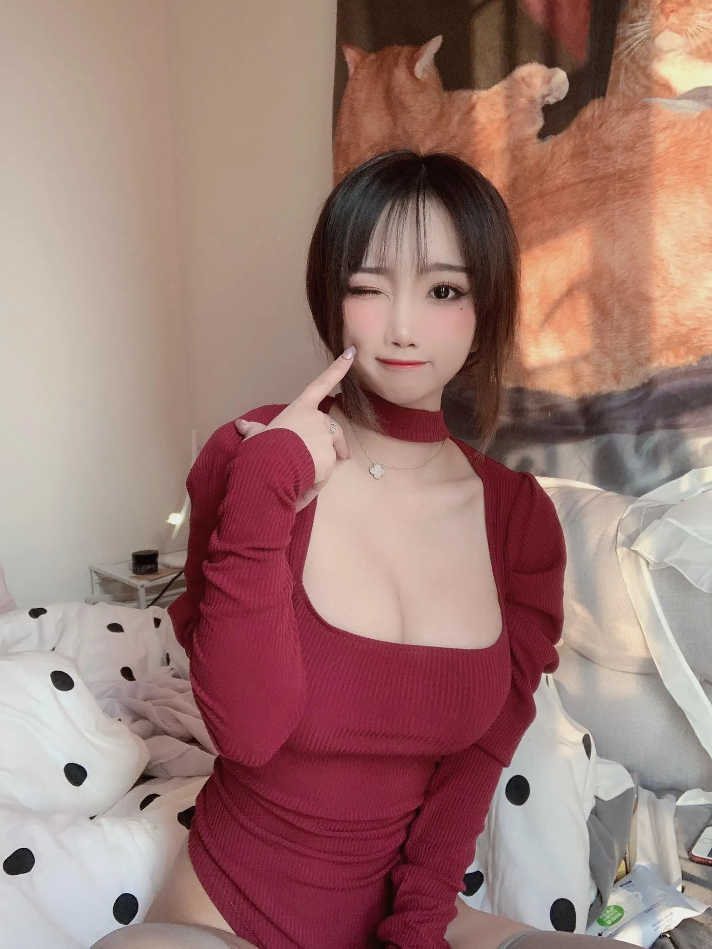 鬼畜瑶在不在w – NO.23 红色毛衣 [50P]插图2